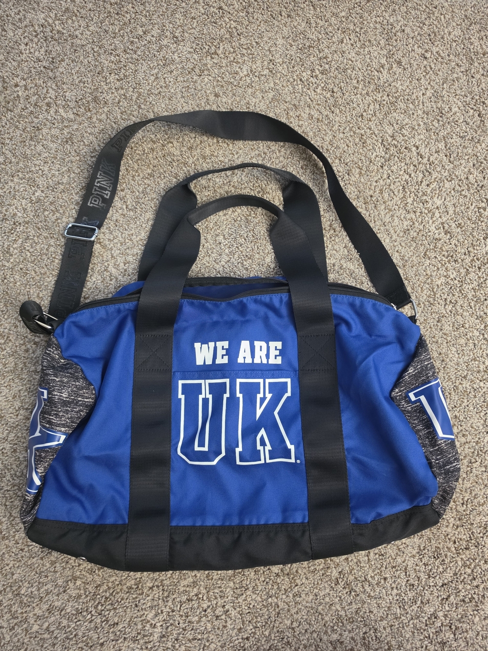 PINK University of Kentucky Blue 'We Are UK' Duffel Bag